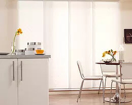 Security Screens QLD Window Coverings Blinds, Shutters & Curtains - Panel Glide Blinds White Clean