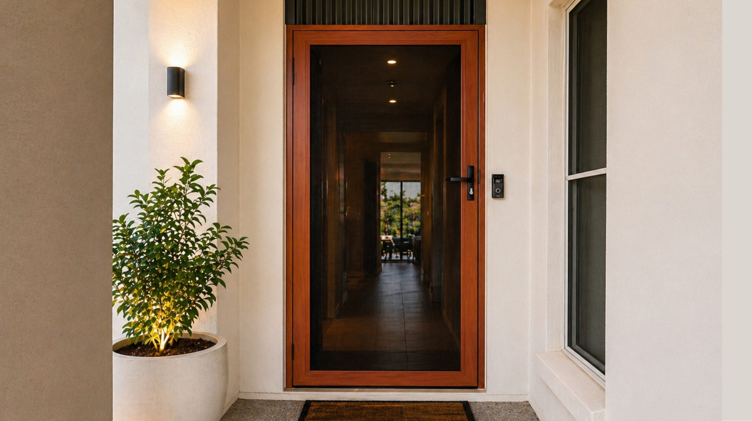 Security screen door installed in Brisbane home — Security Screens QLD
