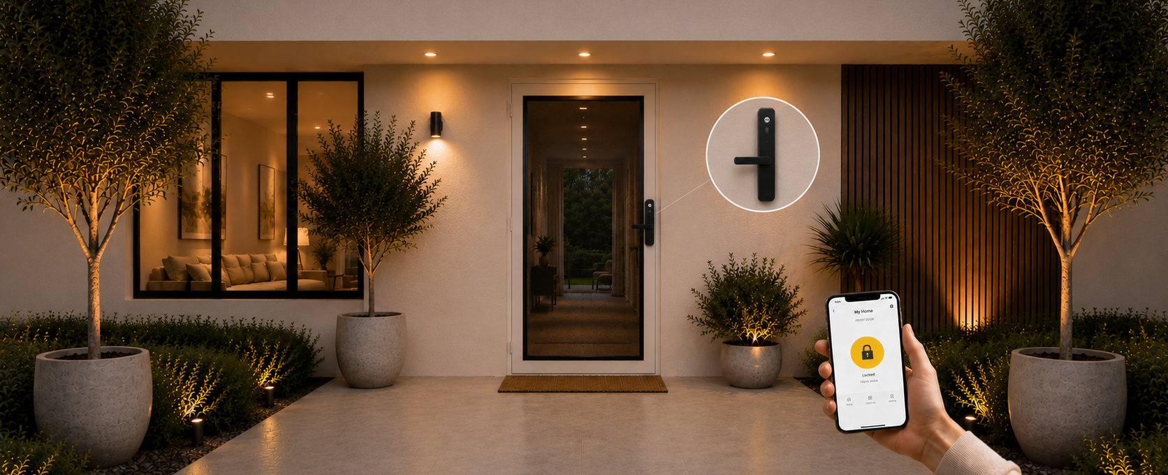 Security Doors Brisbane Yale Automation Smart Lock