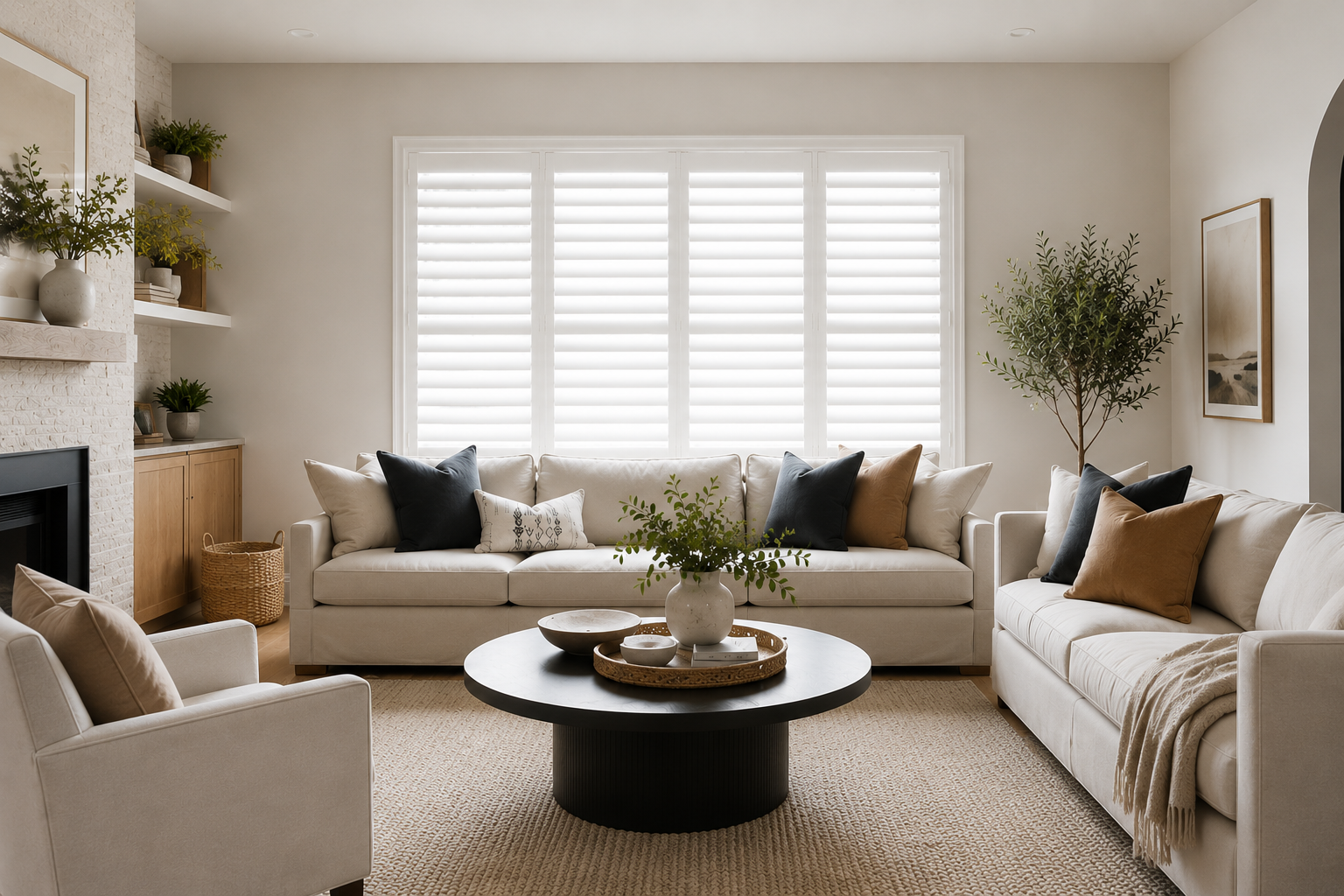 Security Screens Qld - PVC Plantation Shutters Brisbane - Dining Room