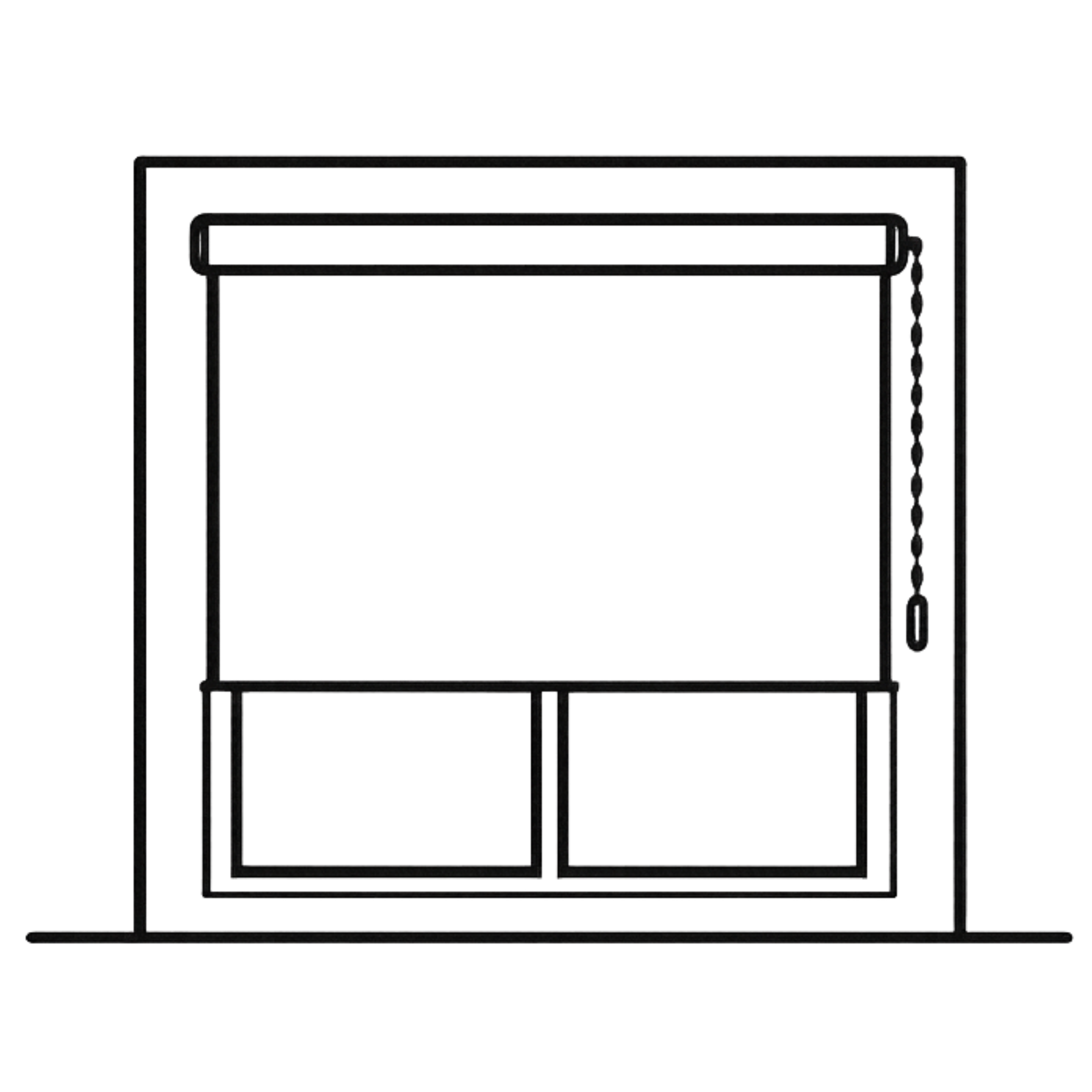Roller blind illustration — custom roller blinds, Security Screens Qld Brisbane